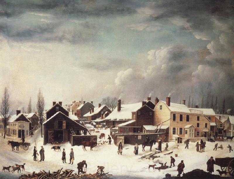 Francis Guy Winter Scene in Brooklyn